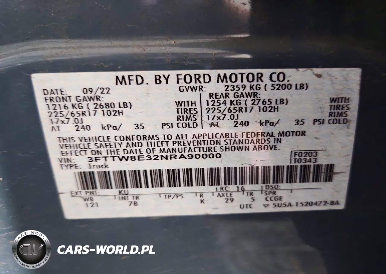 2022 Ford Maverick Xl VIN:3FTTW8E32NRA90000 - 13