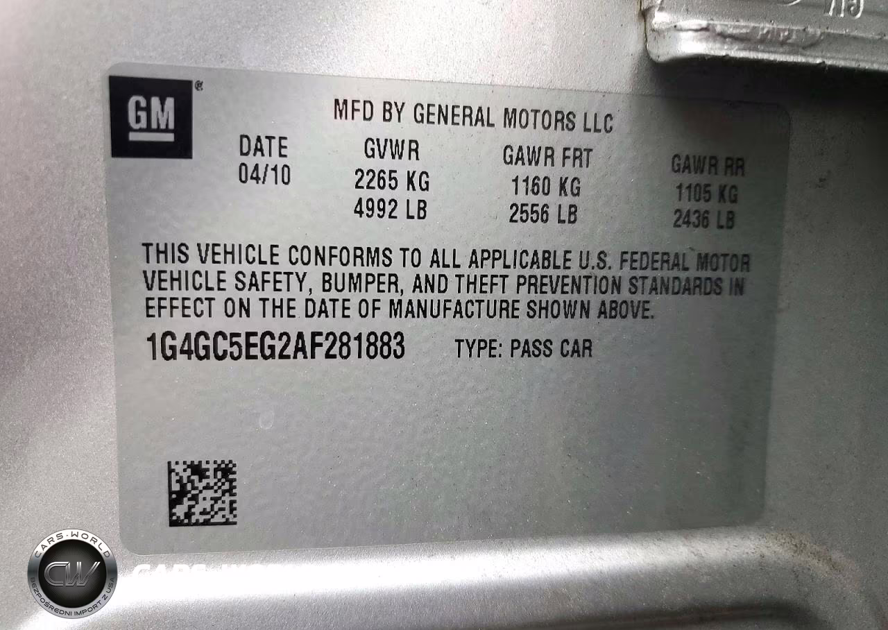 2010 Buick Lacrosse Cxl VIN:1G4GC5EG2AF281883 - 13