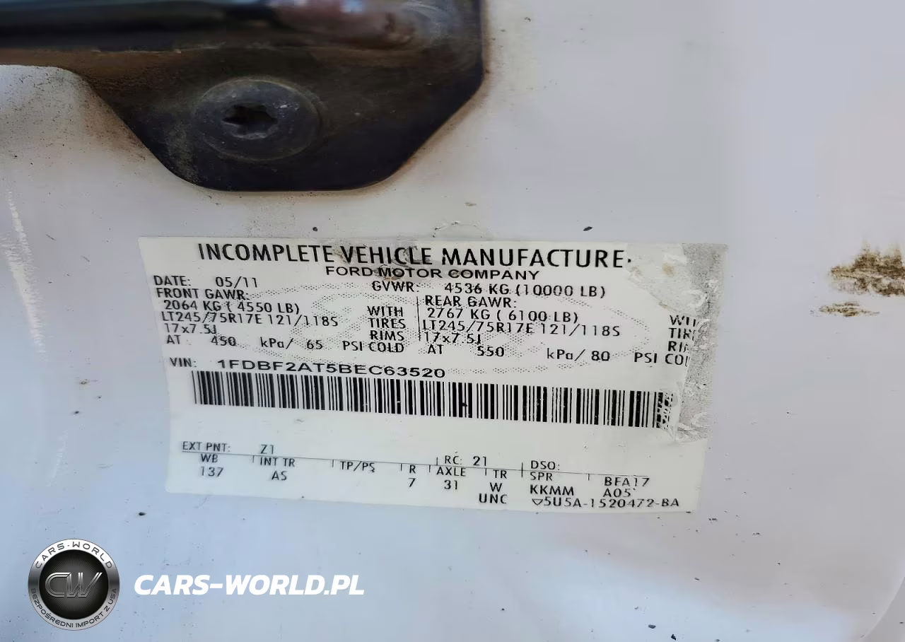 2011 Ford F250 Super Duty VIN:1FDBF2AT5BEC63520 - 14