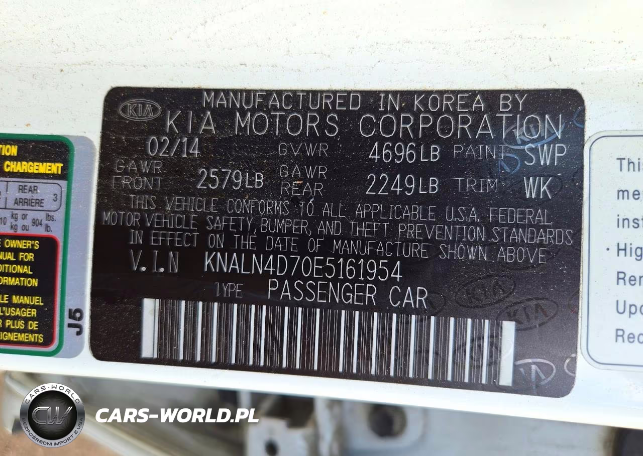 2014 Kia Cadenza Premium VIN:KNALN4D70E5161954 - 12