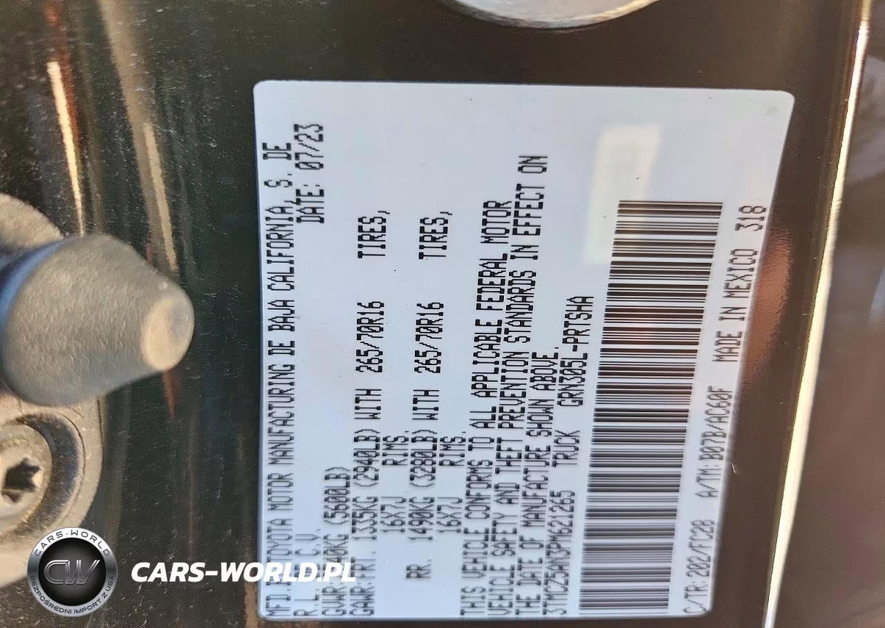 2023 Toyota Tacoma Trail Special Edition VIN:3TMCZ5AN3PM621265 - 12