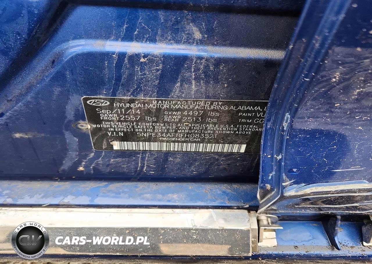 2015 Hyundai Sonata Sport VIN:5NPE34AF8FH083521 - 12