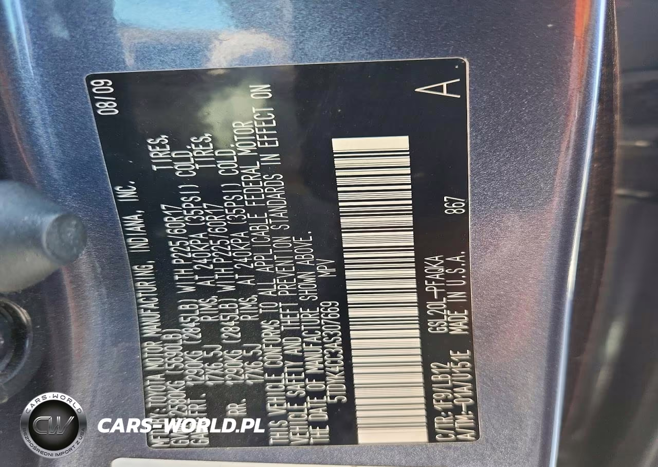 2010 Toyota Sienna Xle VIN:5TDYK4CC3AS307669 - 13