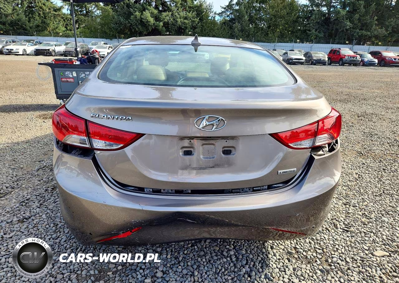 2013 Hyundai Elantra Limited VIN:5NPDH4AEXDH397267 - 6