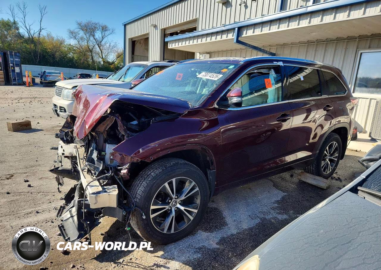 2016 Toyota Highlander Xle VIN:5TDJKRFH3GS298633 - 1