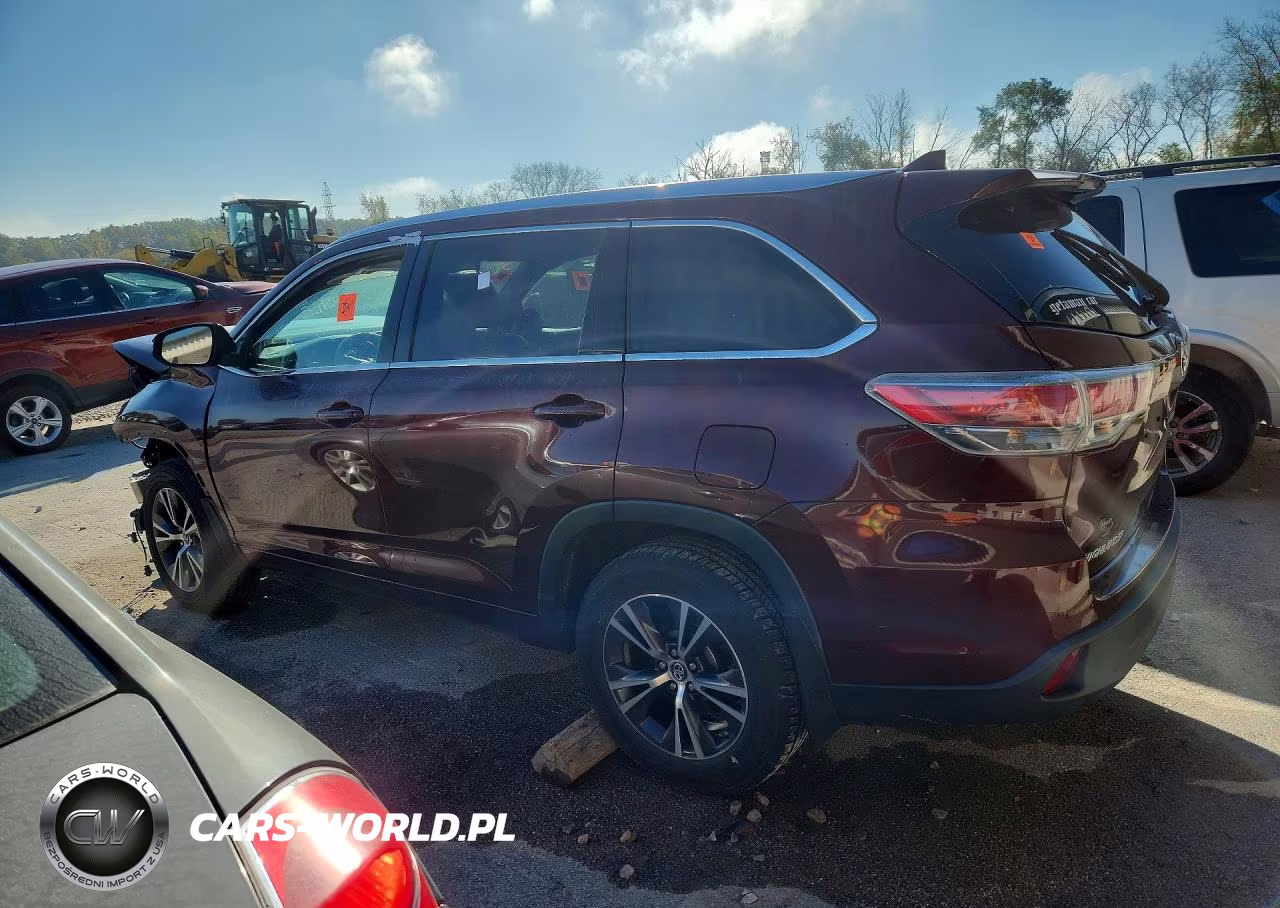 2016 Toyota Highlander Xle VIN:5TDJKRFH3GS298633 - 2