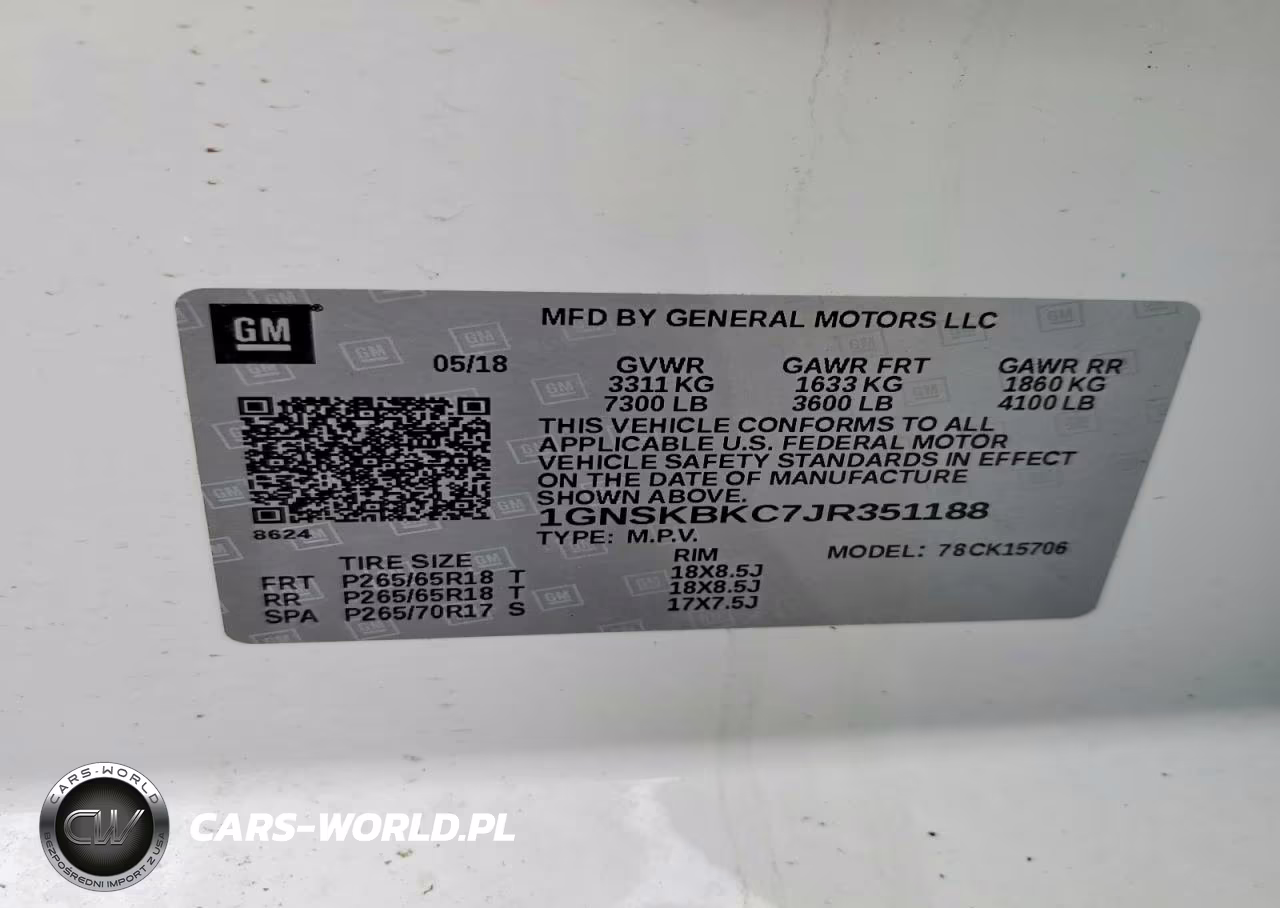 2018 Chevrolet Tahoe K1500 Lt VIN:1GNSKBKC7JR351188 - 14