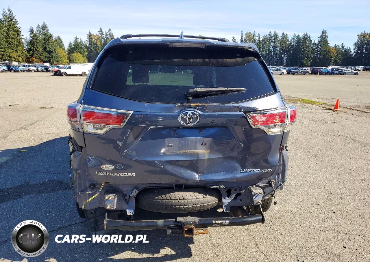 2014 Toyota Highlander Limited VIN:5TDDKRFH9ES057539 - 6