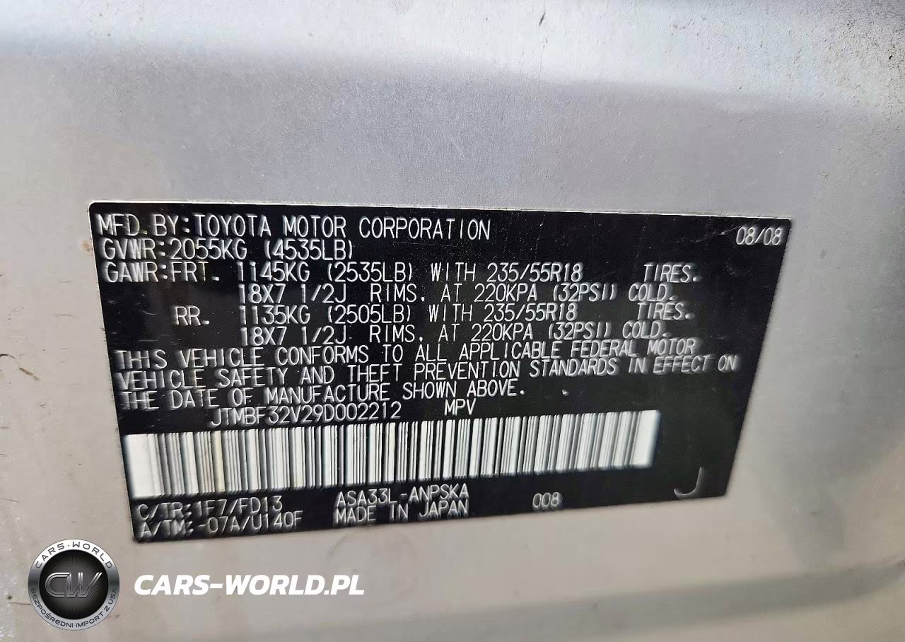2009 Toyota Rav4 Sport VIN:JTMBF32V29D002212 - 13