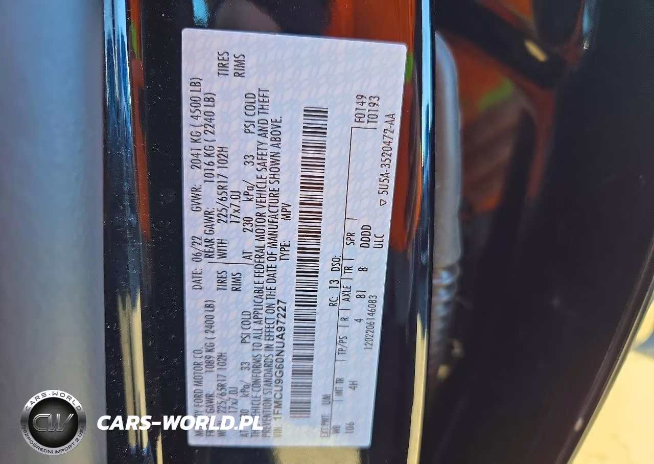 2022 Ford Escape Se VIN:1FMCU9G60NUA97227 - 14