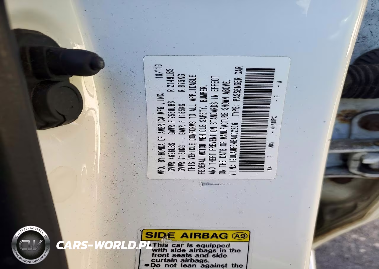 2014 Acura Tl Se VIN:19UUA8F34EA002206 - 12