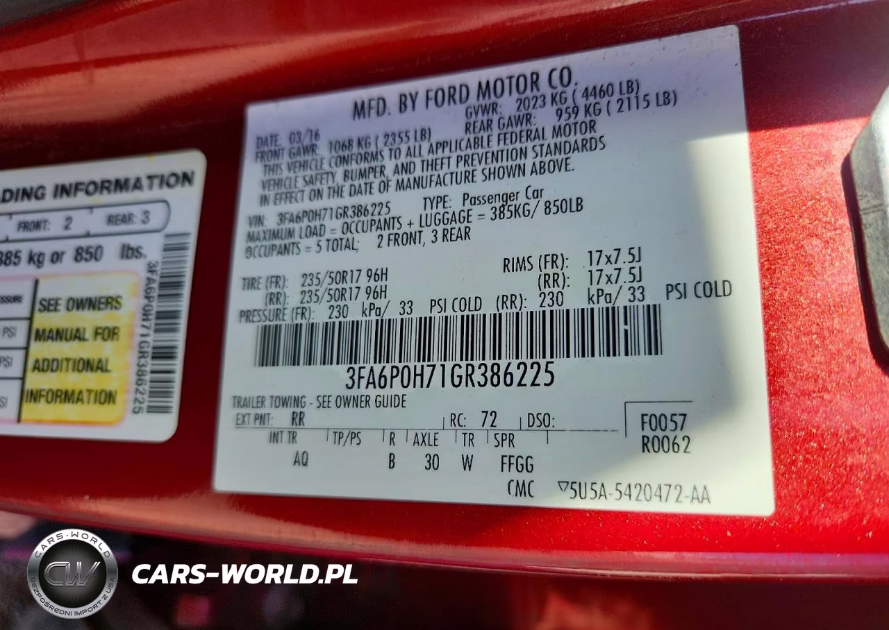 2016 Ford Fusion Se VIN:3FA6P0H71GR386225 - 12