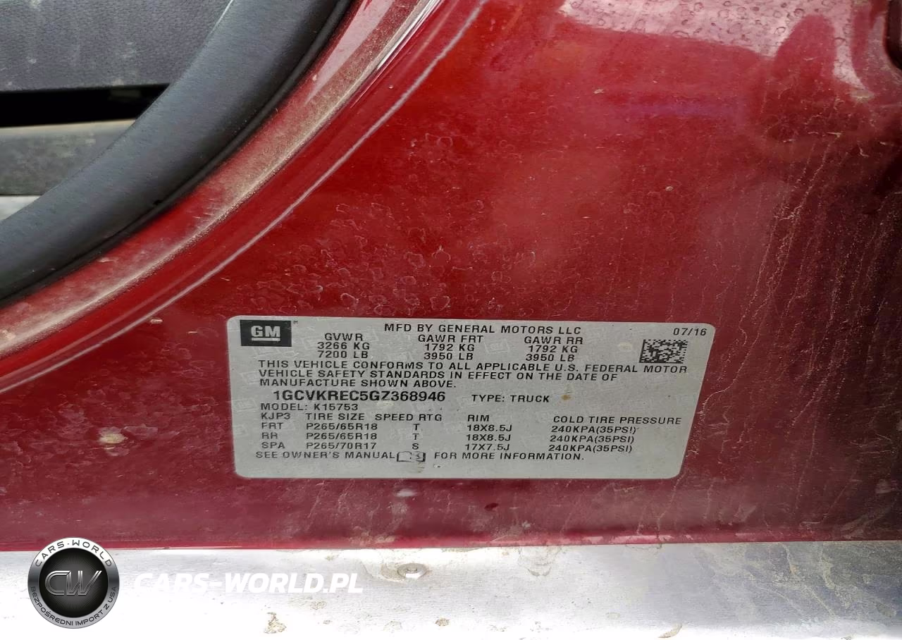2016 Chevrolet Silverado K1500 Lt VIN:1GCVKREC5GZ368946 - 12