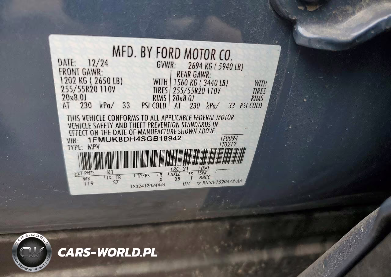 2025 Ford Explorer Active VIN:1FMUK8DH4SGB18942 - 12