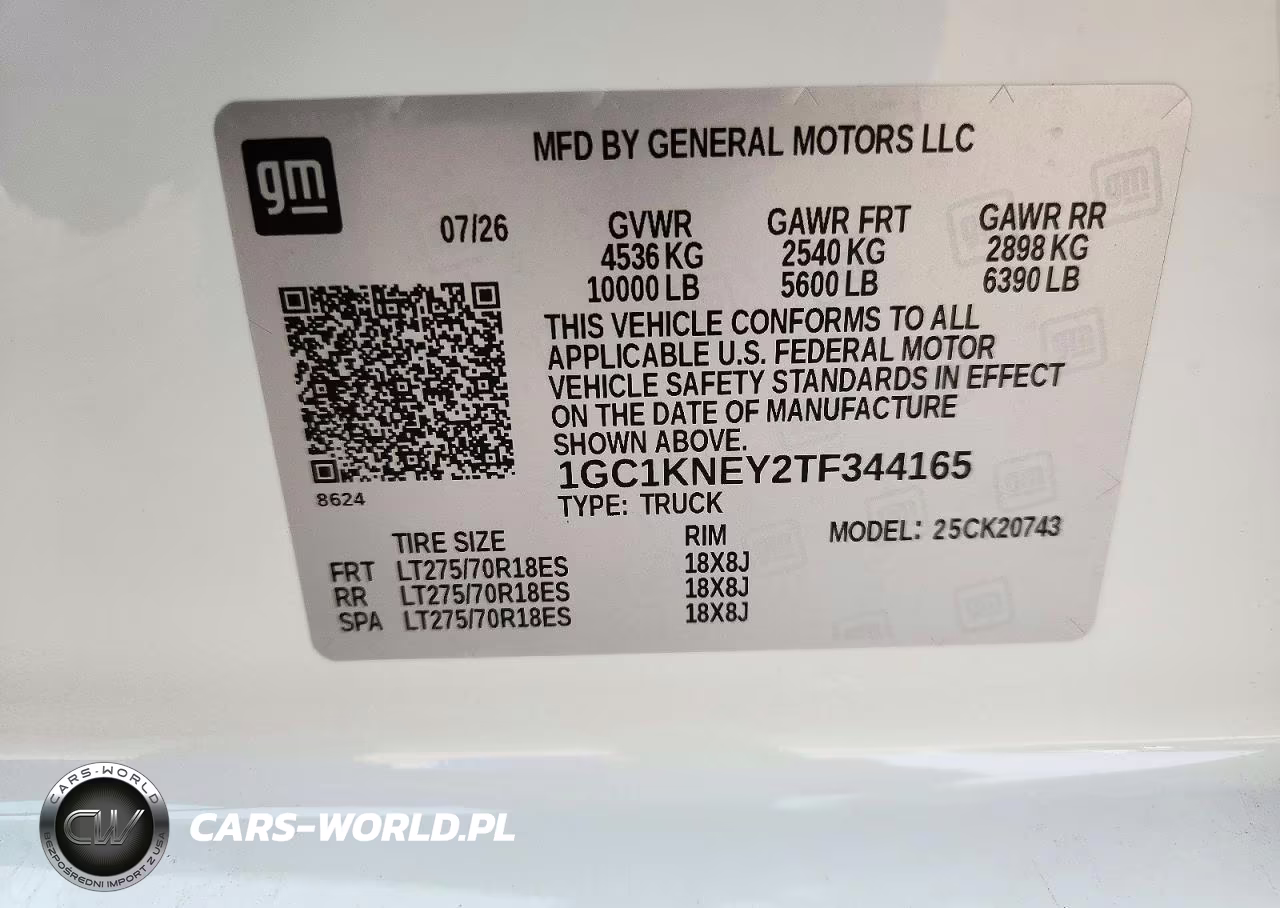 2026 Chevrolet Silverado K2500 Heavy Duty Lt VIN:1GC1KNEY2TF344165 - 12