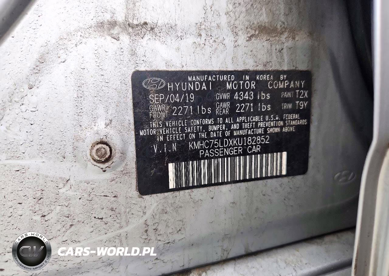 2019 Hyundai Ioniq Limited VIN:KMHC75LDXKU182852 - 12