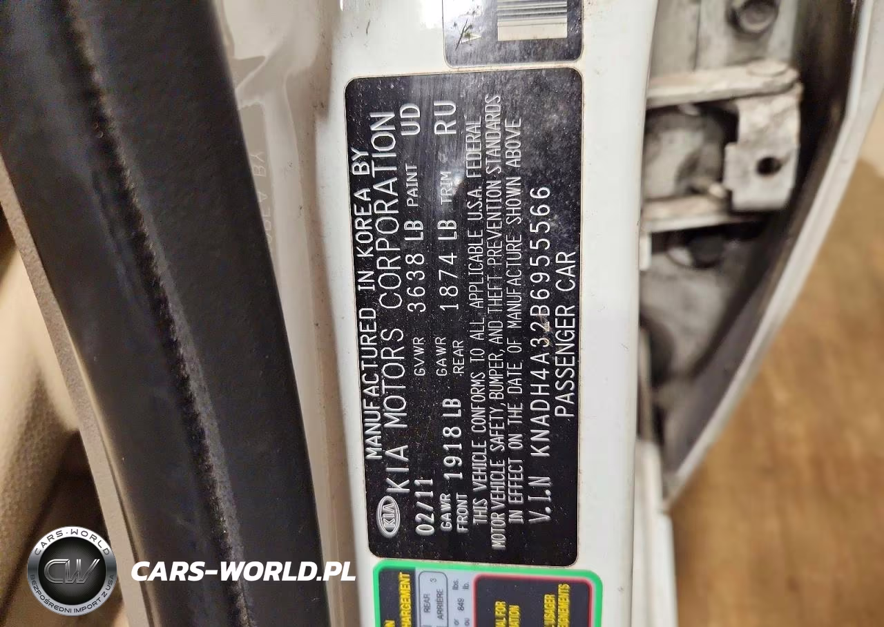 2011 Kia Rio Lx VIN:KNADH4A32B6955566 - 13