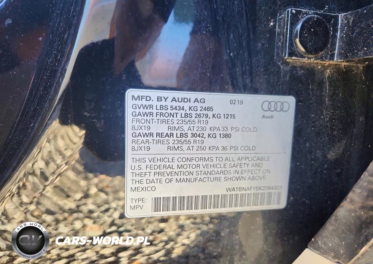 2019 Audi Q5 Premium Plus VIN:WA1BNAFY5K2064923 - 13