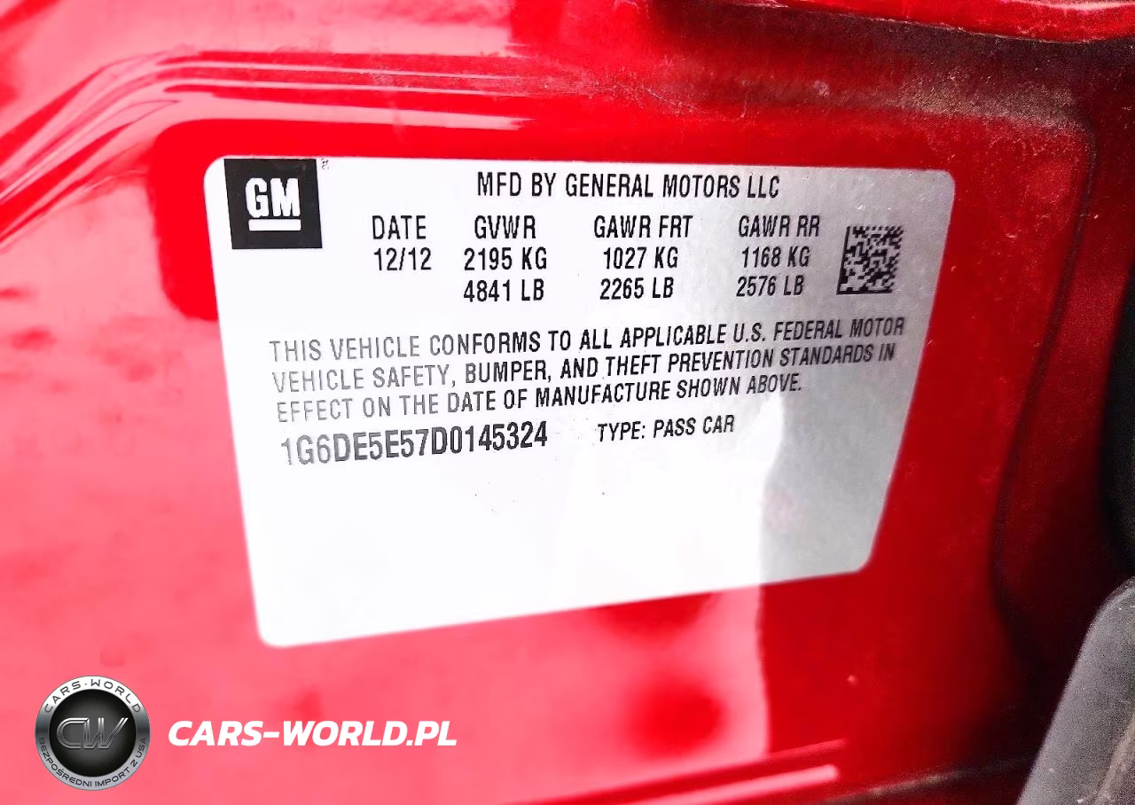 2013 Cadillac Cts Luxury Collection VIN:1G6DE5E57D0145324 - 12