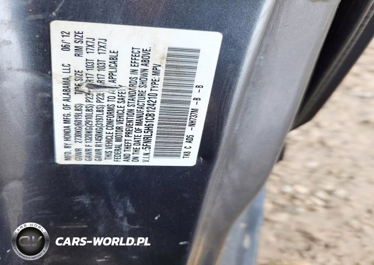 2012 Honda Odyssey Exl VIN:5FNRL5H61CB124210 - 13