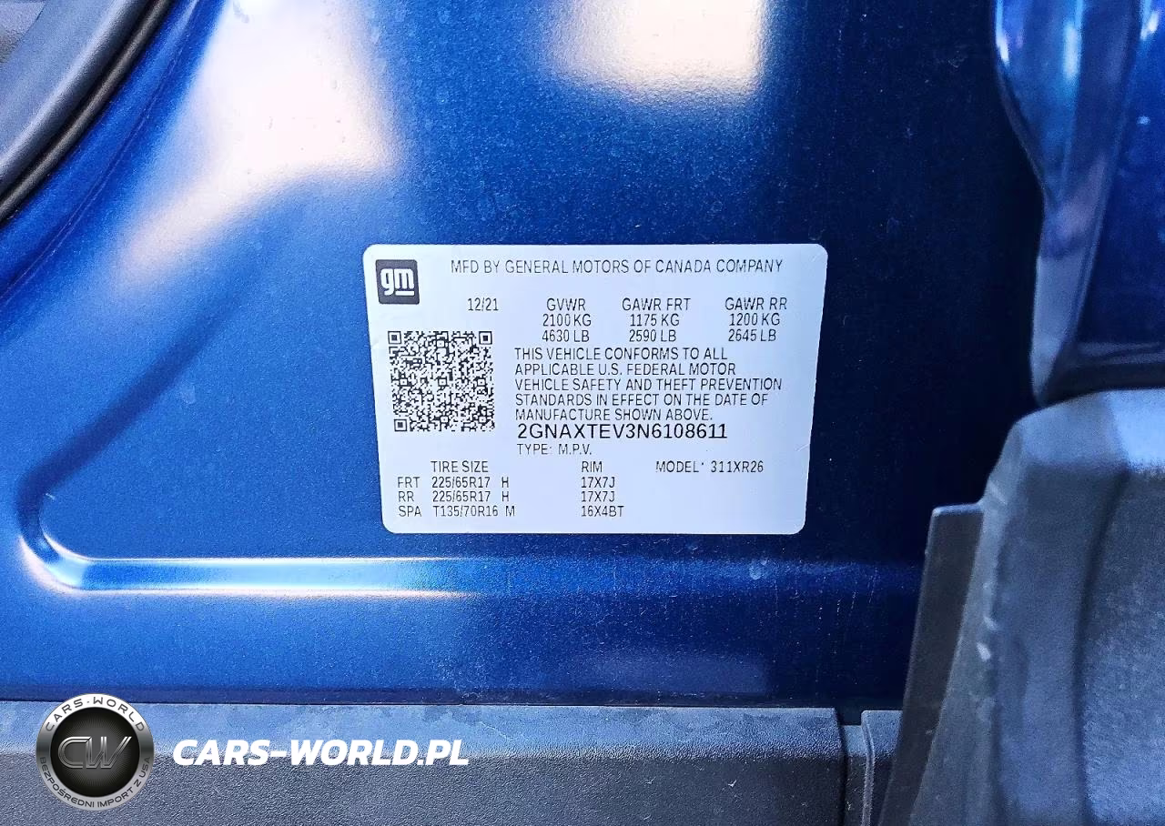 2022 Chevrolet Equinox Lt VIN:2GNAXTEV3N6108611 - 14