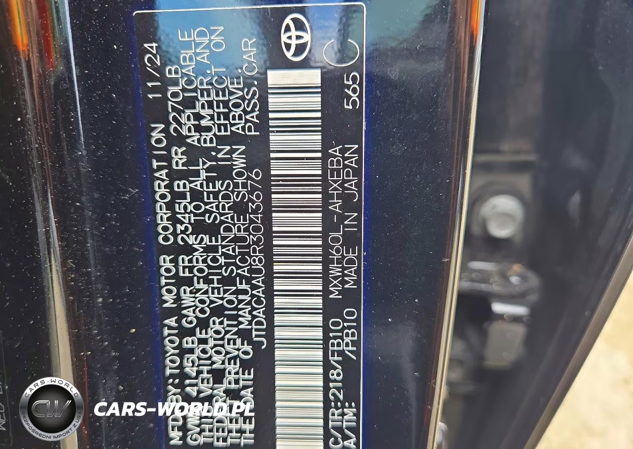 2024 Toyota Prius Le VIN:JTDACAAU8R3043676 - 13