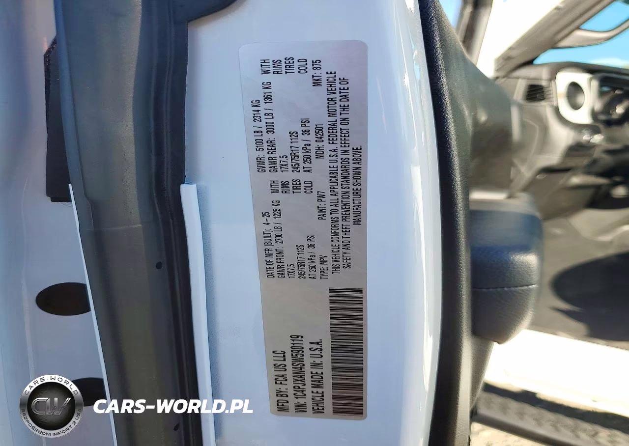2025 Jeep Wrangler Sport VIN:1C4PJXAN4SW590119 - 13