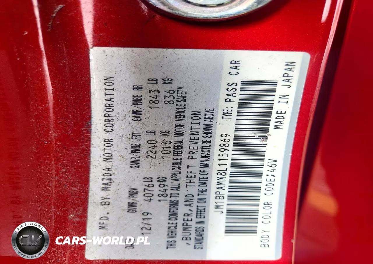2020 Mazda 3 Preferred VIN:JM1BPAMM8L1159869 - 13