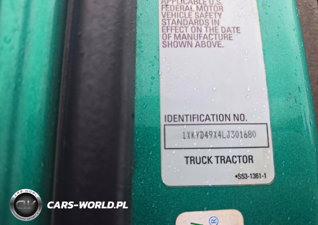 2020 Kenworth T680 Semi Truck VIN:1XKYD49X4LJ301680 - 12