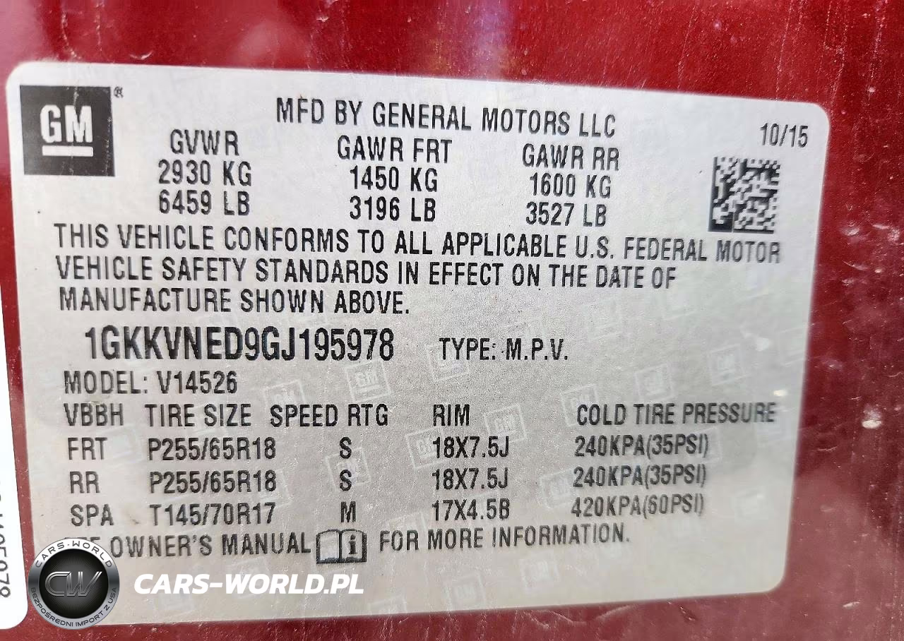 2016 GMC Acadia Sle VIN:1GKKVNED9GJ195978 - 13