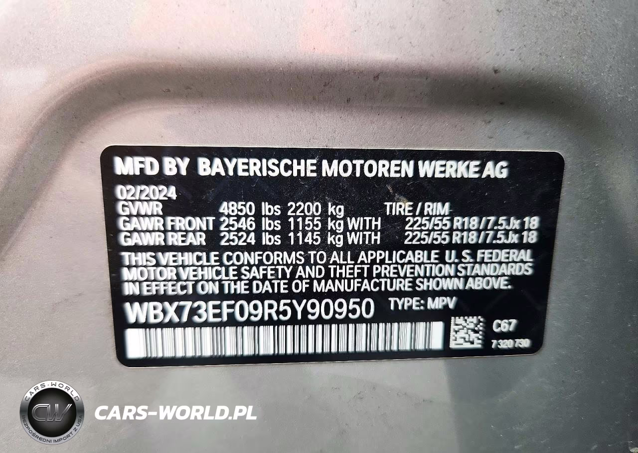 2024 BMW X1 xDrive28I VIN:WBX73EF09R5Y90950 - 13