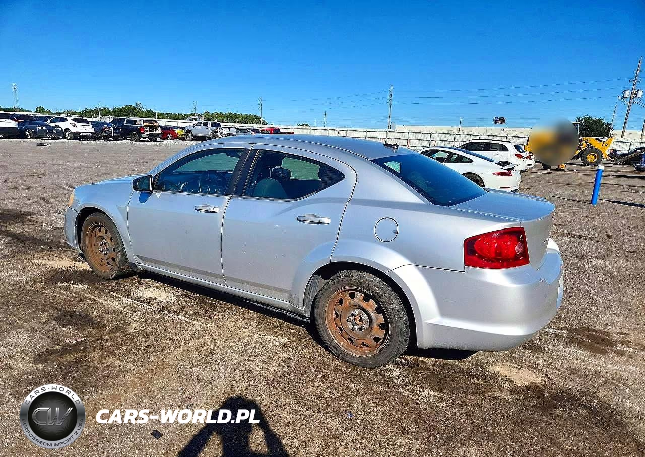 2012 Dodge Avenger Se VIN:1C3CDZAB3CN192855 - 2