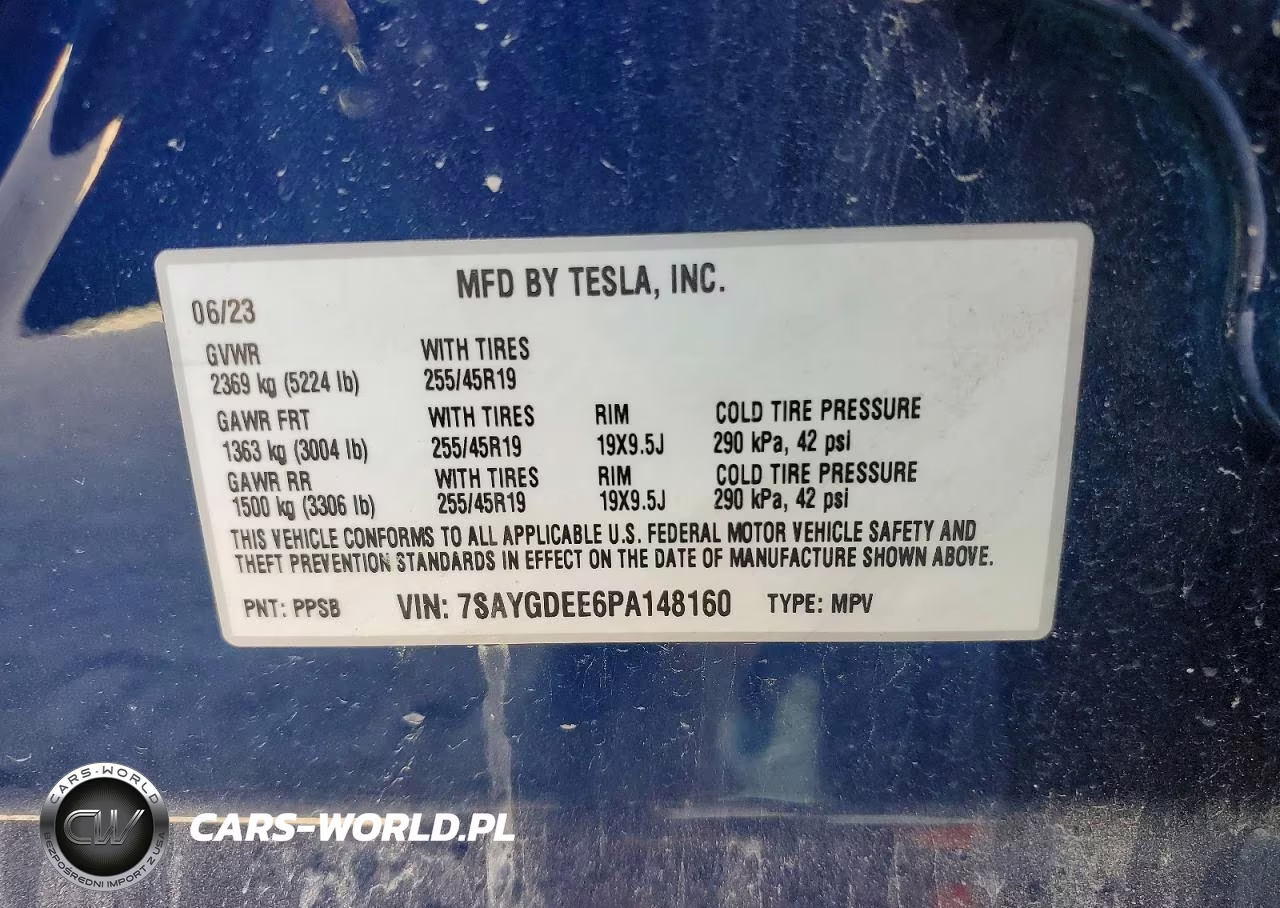 2023 Tesla Model Y VIN:7SAYGDEE6PA148160 - 12
