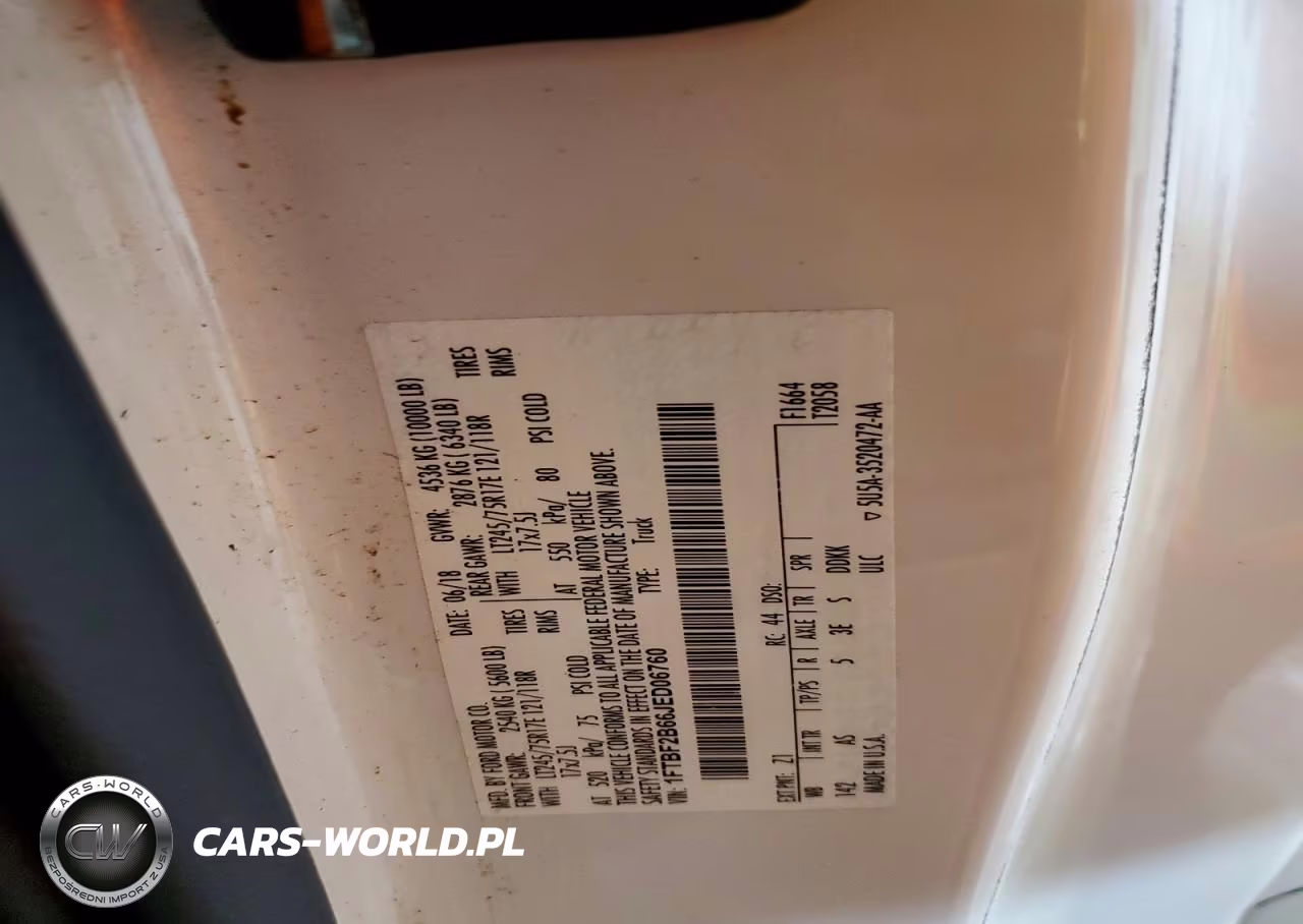2018 Ford F250 Super Duty VIN:1FTBF2B66JED06760 - 13