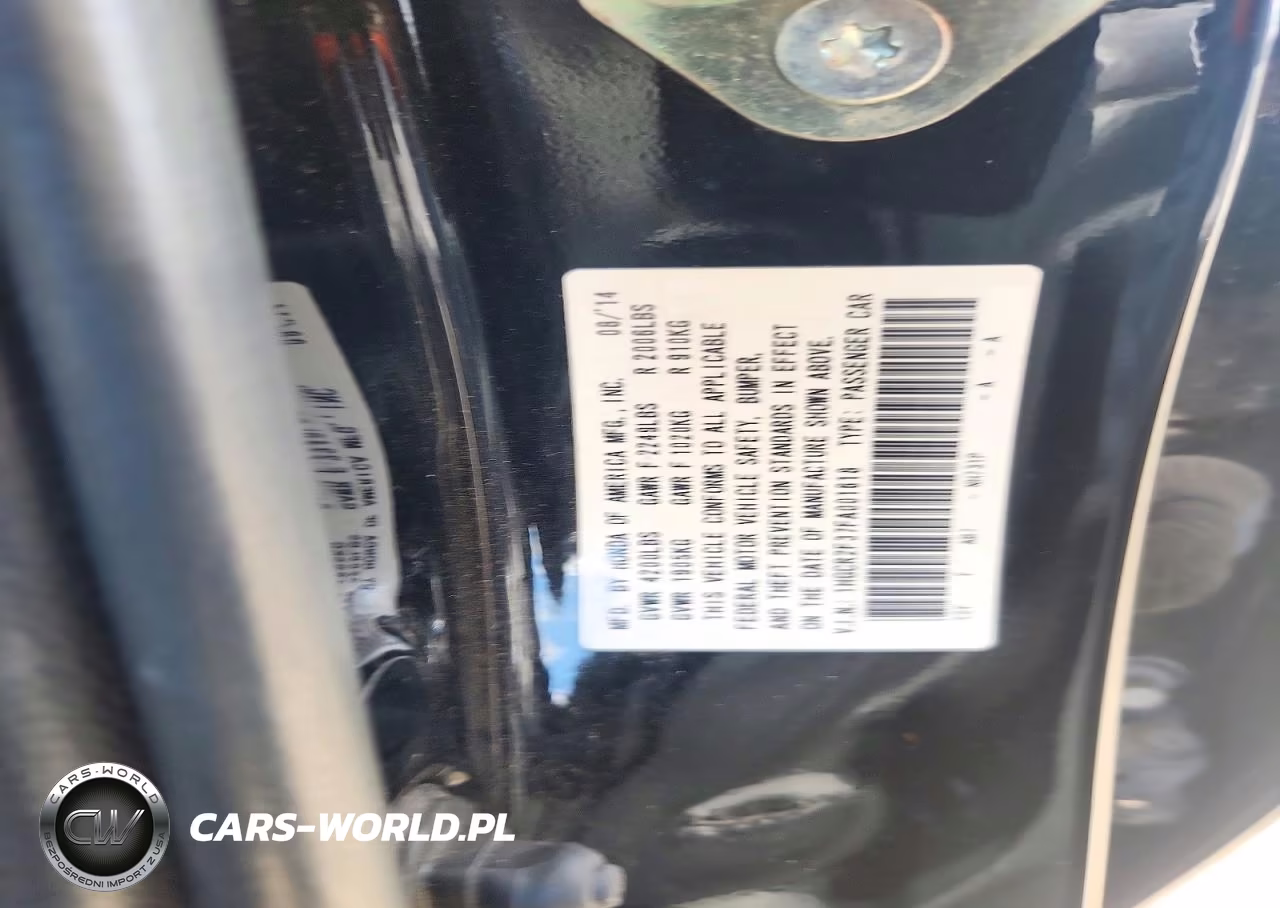 2015 Honda Accord Lx VIN:1HGCR2F37FA001618 - 12