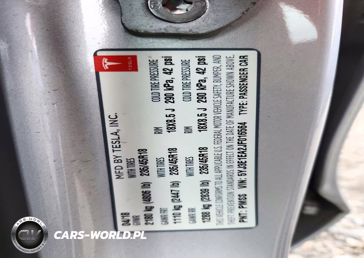 2018 Tesla Model 3 VIN:5YJ3E1EA2JF016564 - 13