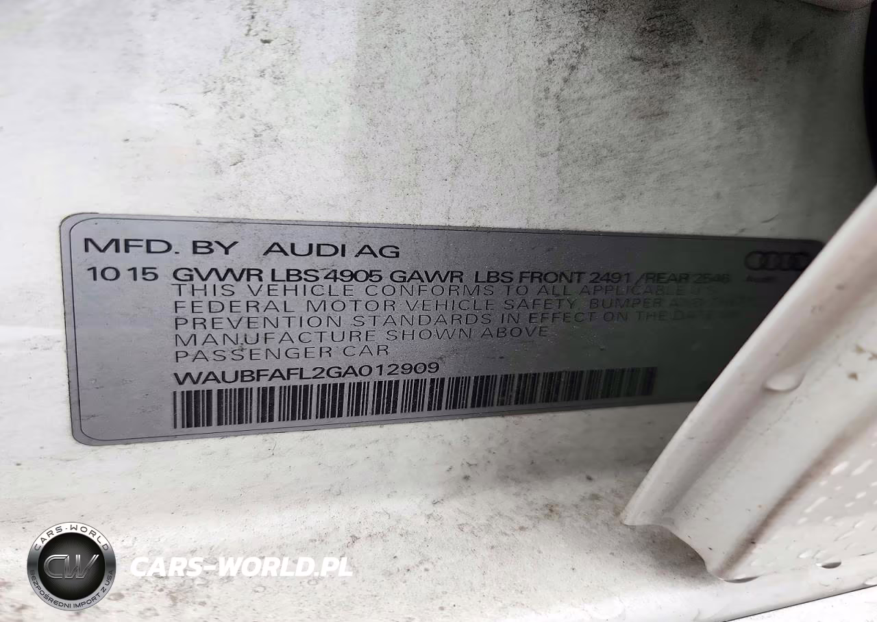 2016 Audi A4 Premium S-Line VIN:WAUBFAFL2GA012909 - 13