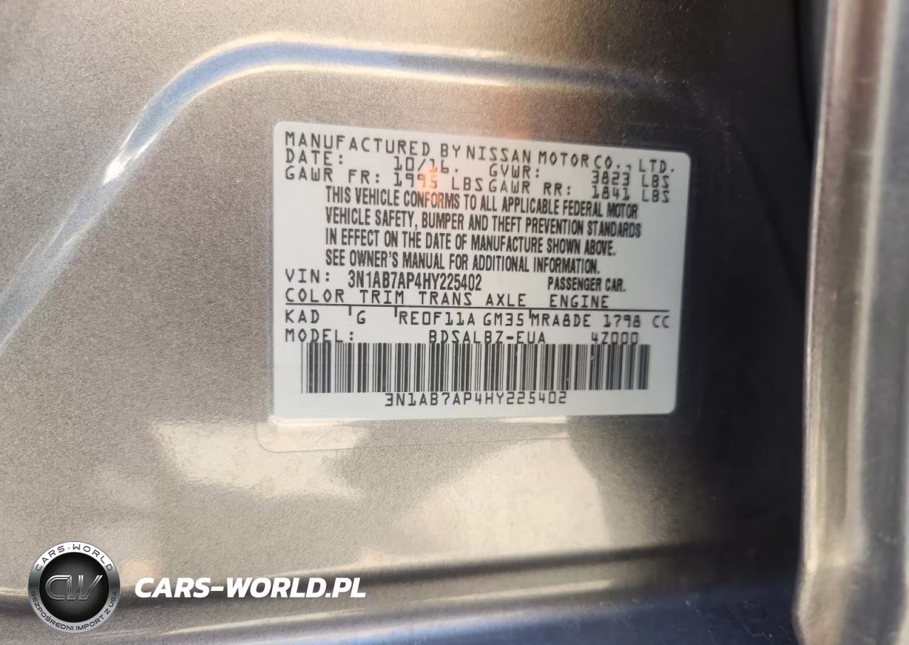 2017 Nissan Sentra S VIN:3N1AB7AP4HY225402 - 12