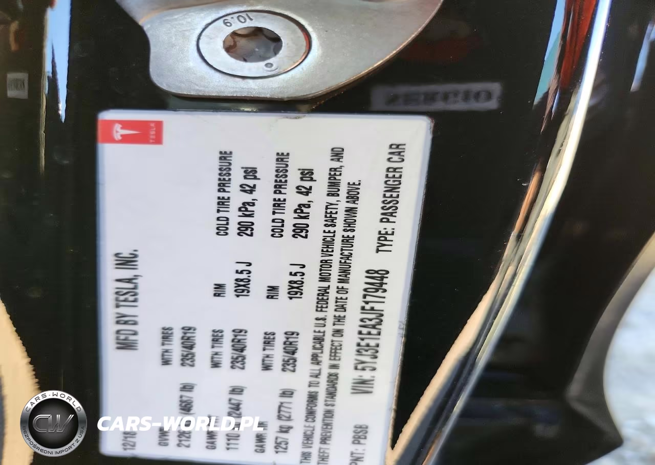 2018 Tesla Model 3 VIN:5YJ3E1EA3JF179448 - 12