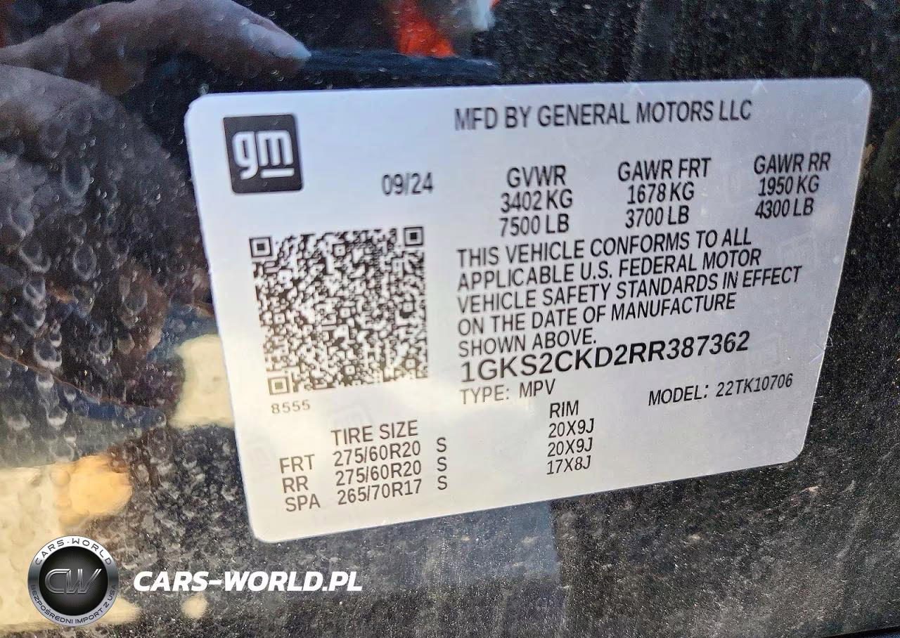2024 GMC Yukon At4 VIN:1GKS2CKD2RR387362 - 14