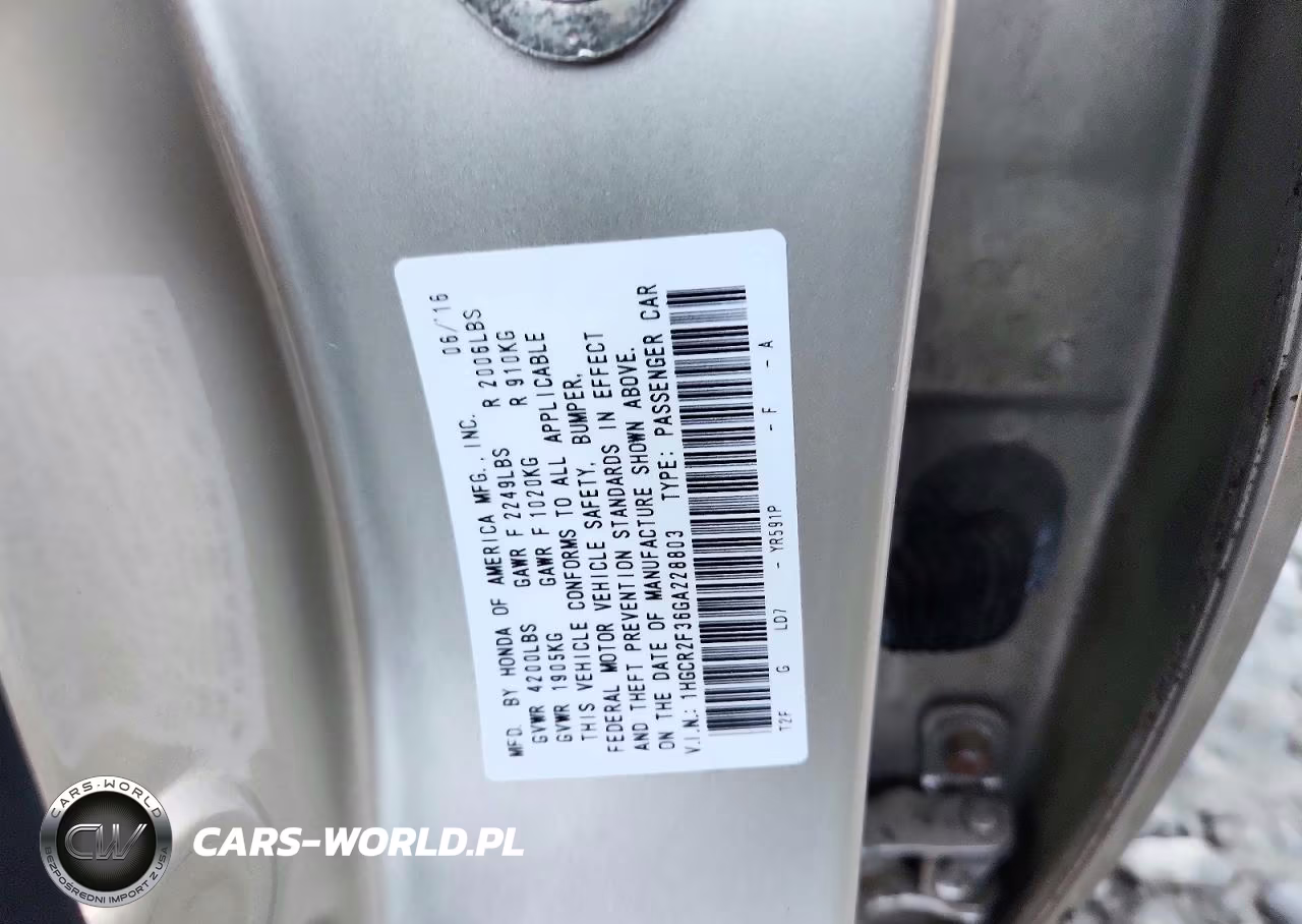 2016 Honda Accord Lx VIN:1HGCR2F36GA228803 - 12