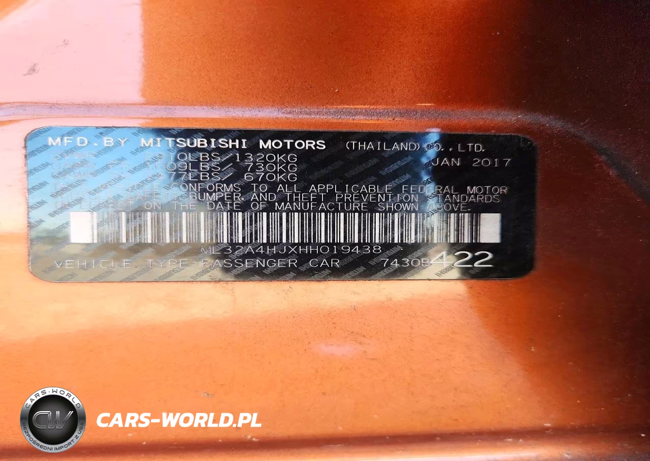 2017 Mitsubishi Mirage Se VIN:ML32A4HJXHH019438 - 12