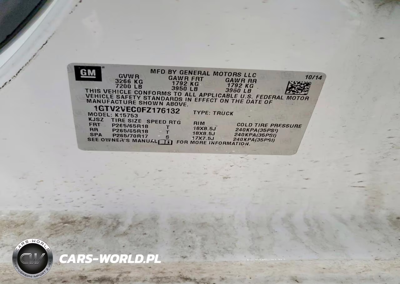 2015 GMC Sierra K1500 Slt VIN:1GTV2VEC0FZ176132 - 12
