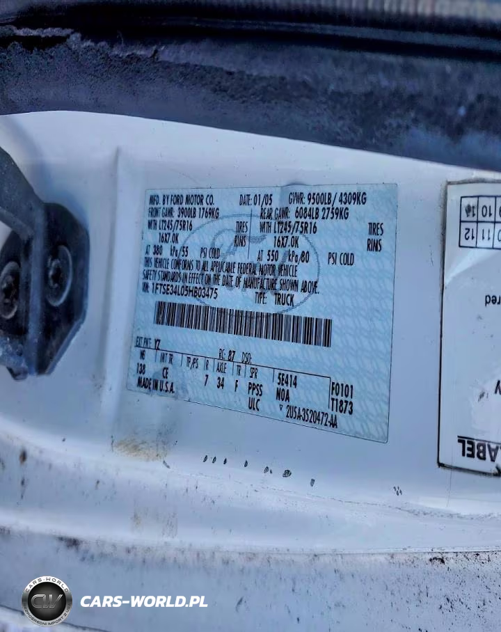 2005 Ford E350 Utility - Service Van VIN:1FTSE34L05HB03475 - 13