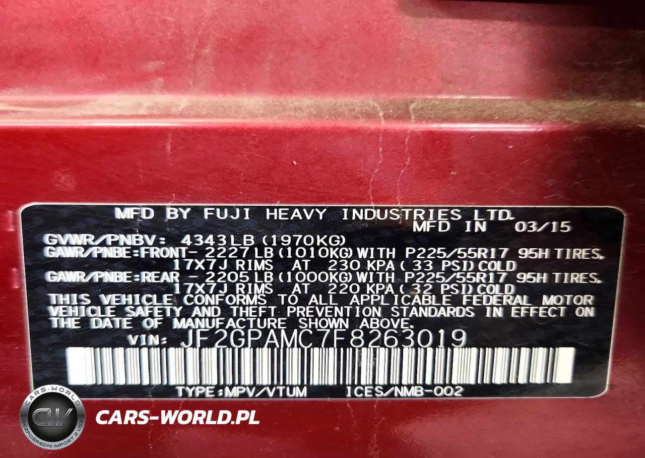 2015 Subaru Xv Crosstrek 2.0 Limited VIN:JF2GPAMC7F8263019 - 14