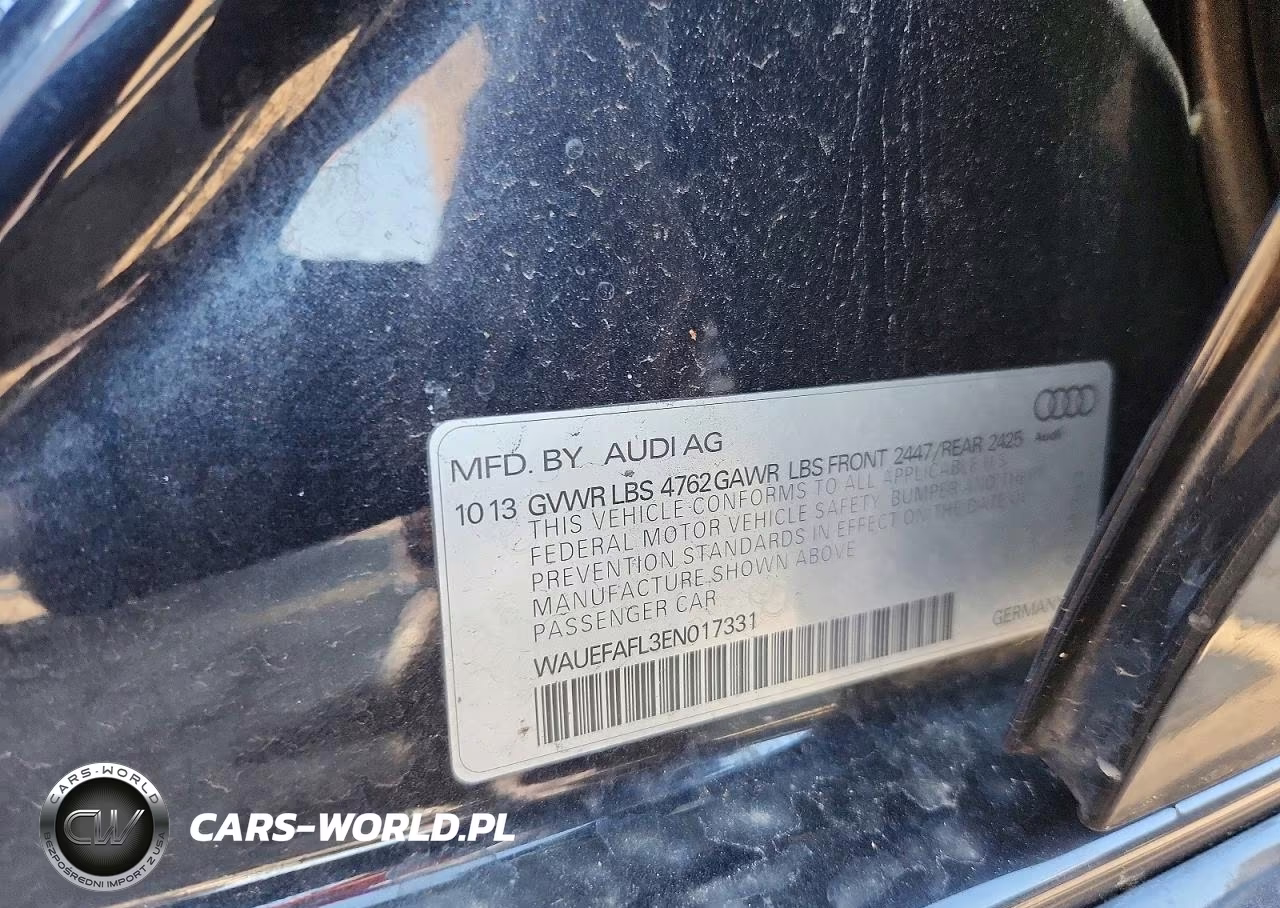 2014 Audi A4 Premium Plus VIN:WAUEFAFL3EN017331 - 13