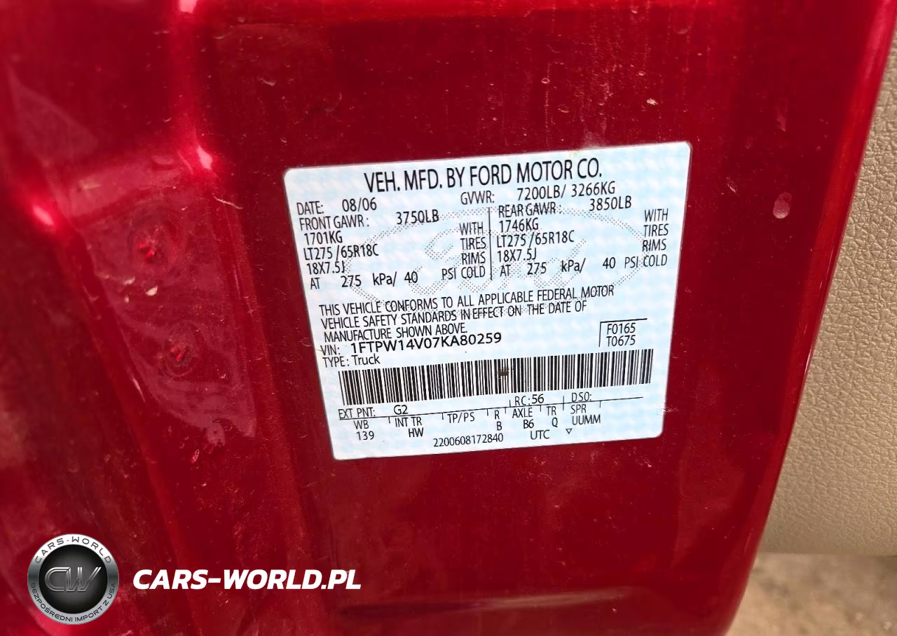 2007 Ford F150 Supercrew VIN:1FTPW14V07KA80259 - 12