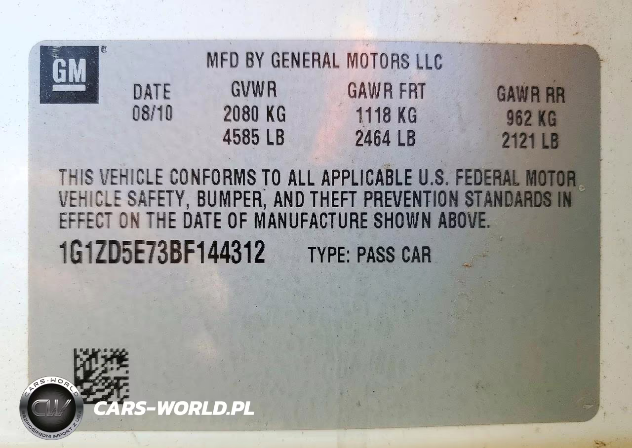 2011 Chevrolet Malibu 2Lt VIN:1G1ZD5E73BF144312 - 12