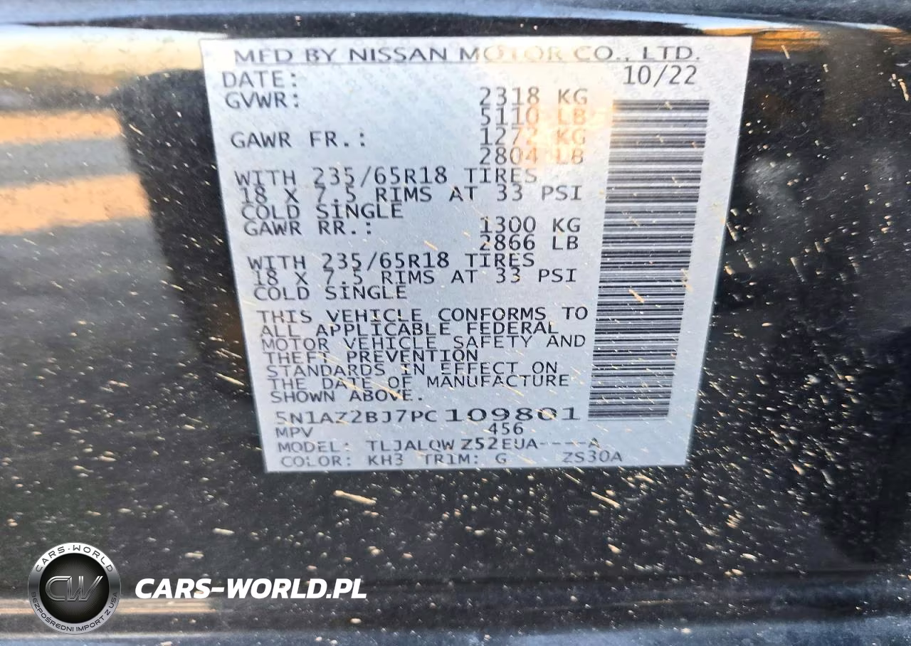 2023 Nissan Murano Sv VIN:5N1AZ2BJ7PC109801 - 14