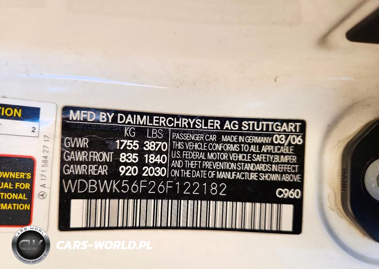 2006 Mercedes-Benz Slk 350 VIN:WDBWK56F26F122182 - 12